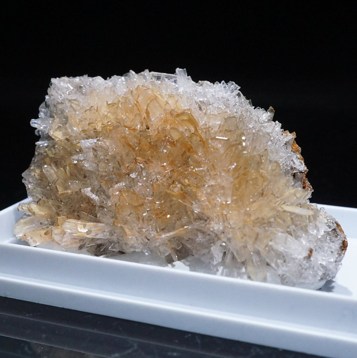 ニューメキシコ産 赤銅鉱入り異極鉱 キュプライト ヘミモルファイト 外