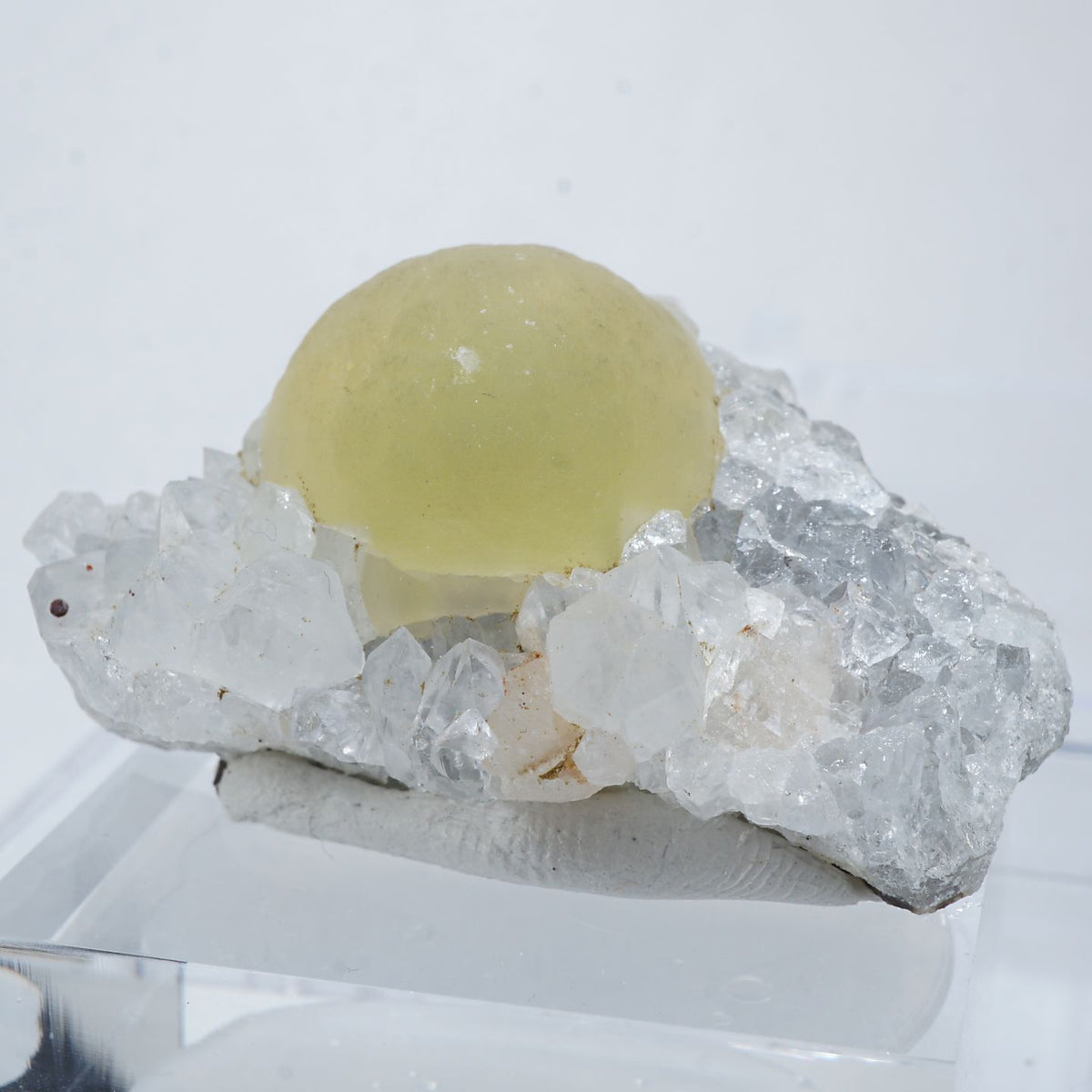 蛍光》インド産 丸型フローライト・水晶 – 天然石ハッピーギフト