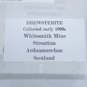 スコットランド産 Brewsterite (ブリュースター沸石)