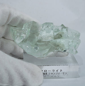 629 中国　福建省産　グリーン　シュガーフローライト＆クォーツ 中国 湖南省 香花嶺(シャンファーリン)産 グリーンフローライト