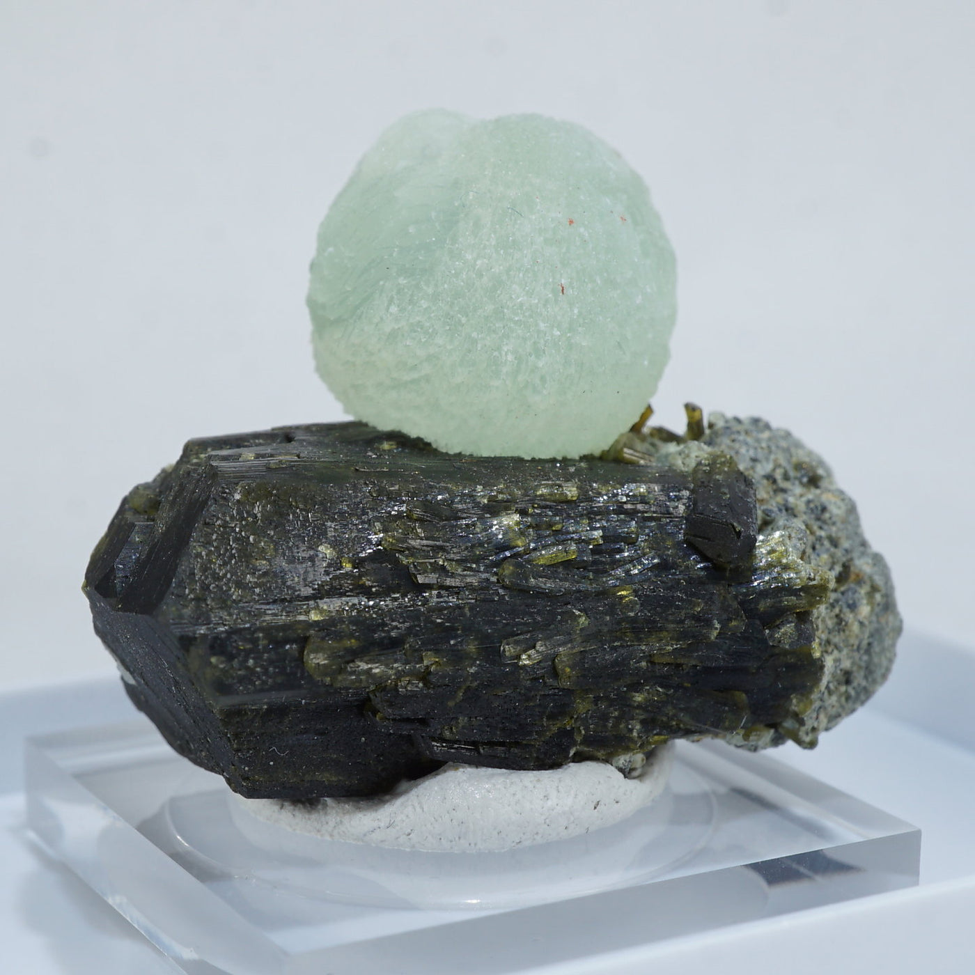 200★特選一石★エピドート入り♢【オーストラリア産☆天然プレナイトさざれ】❤️ プレナイト エピドート 星雲 マリ産 98g/ 鉱物・結晶原石 - 天然石