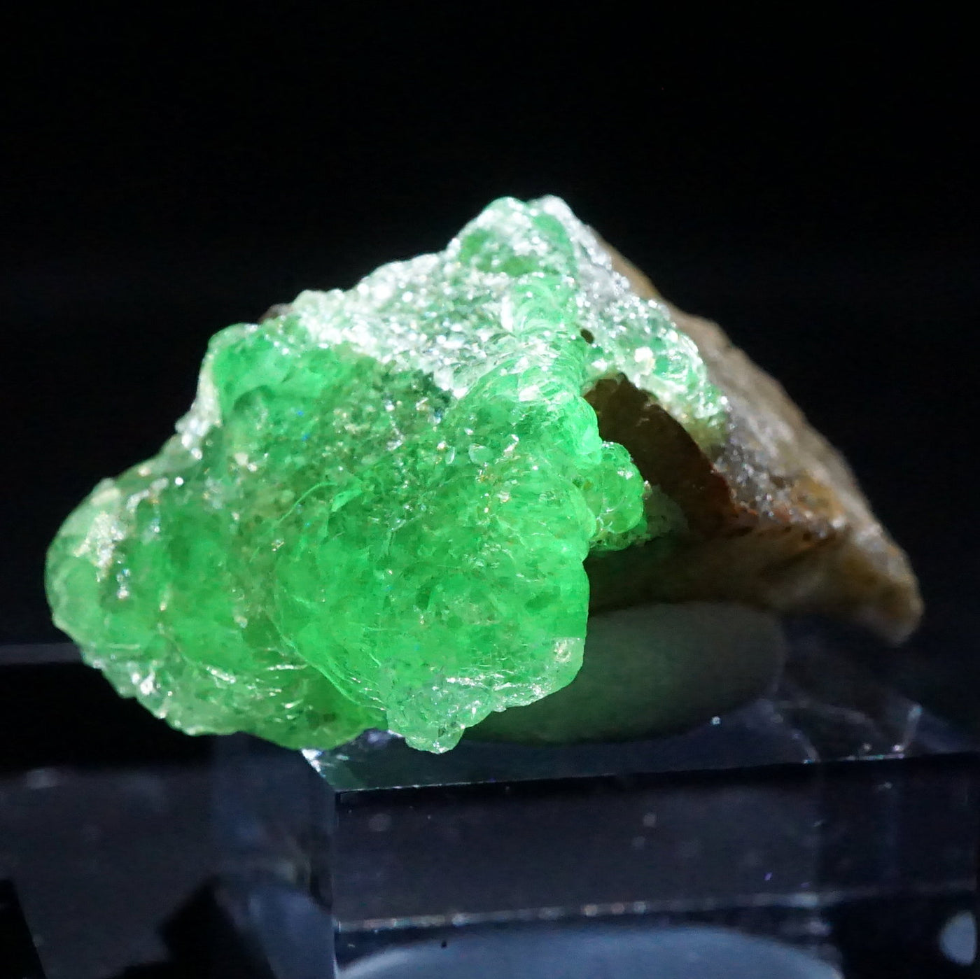 【ナミビア/エロンゴ産】スモーキークォーツ＆ハイアライトオパール 蛍光》ナミビア産 ハイアライトオパール・スモーキークォーツ