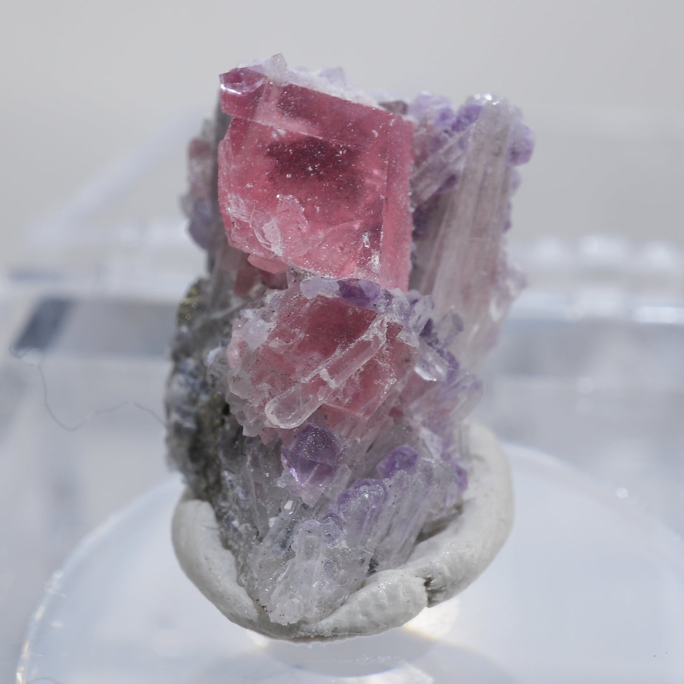 コロラド州産 ロードクロサイト・水晶・フローライト – 天然石