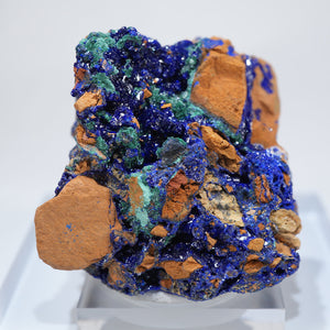 パキスタン産 アズライト アラゴナイト 共生 鉱物標本 原石 パキスタン産 アズライト アラゴナイト 共生 鉱物標本 原石