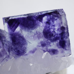 ヤオガンシャン産 フローライト クラスター 鉱物標本 セット 中国 ヤオガンシャン産 フローライト・水晶|ハッピーギフト