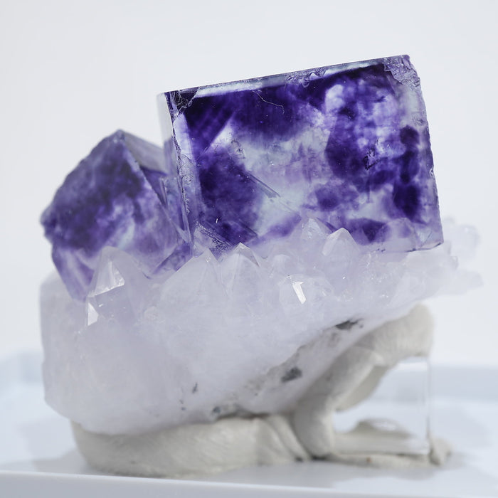 中国 ヤオガンシャン産 フローライト・水晶