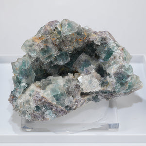 フローライト　146g フローライト(蛍石) 鮮やかな蒼色 キュービック 14.4g 33mm 鉱物