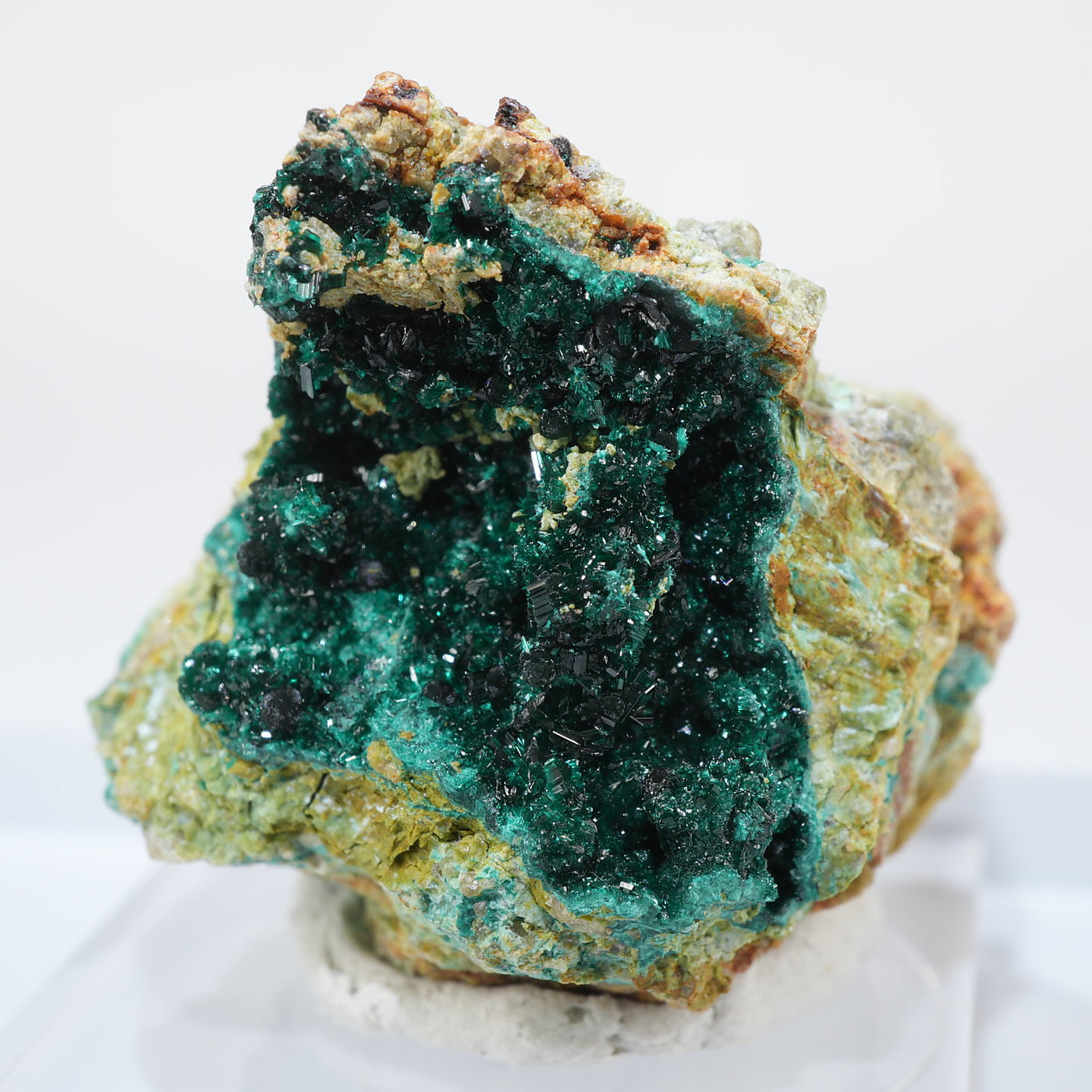 アメリカ ネバダ州産 Brochantite(ブロシャン銅鉱)・Pseudomalachite