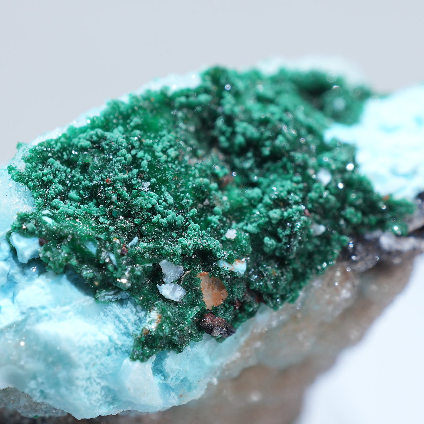 コンゴ民主共和国産 ドゥルージークリソコラ・マラカイト – 天然石