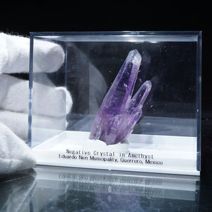 メキシコ産 Negative Crystal in Amethyst(負晶)