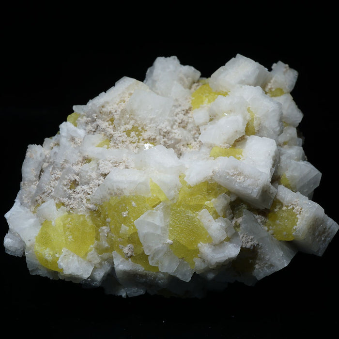 イタリア 産  アラゴナイト・硫黄