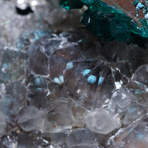 コンゴ産 翠銅鉱・水晶