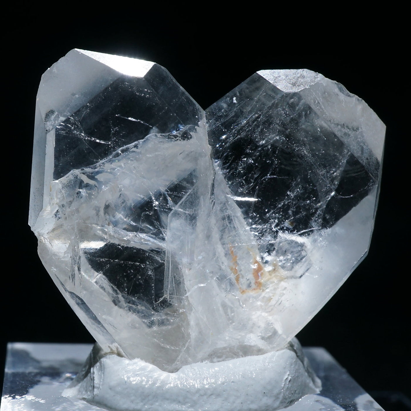 水晶(日本式双晶) 国産鉱物 (長崎県奈留島 No.66) - 科学、自然