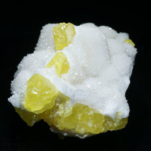 《蛍光》イタリア Cozzo Disi Mine産 硫黄・カルサイト