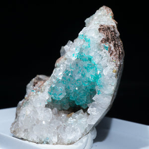 コンゴN’tola Mine産 翠銅鉱・水晶