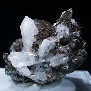 ロシア産 アキシナイト(斧石)・水晶
