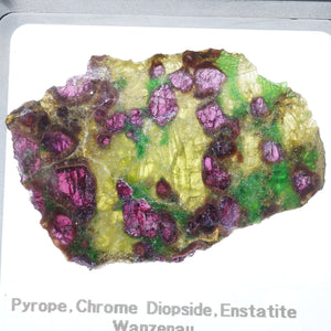 オーストリア産 Pyrope・Chrome Diopside・Enstatite