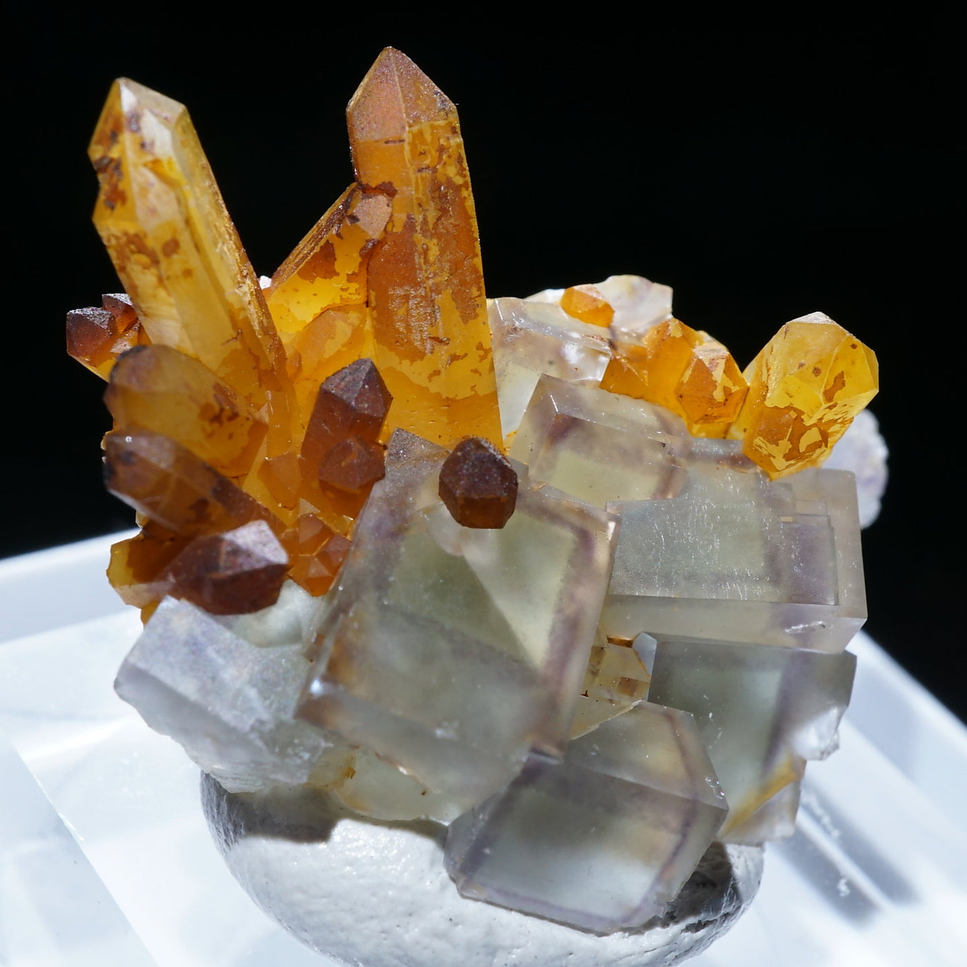 フランス Les Isserts産 フローライト・水晶 – 天然石ハッピーギフト