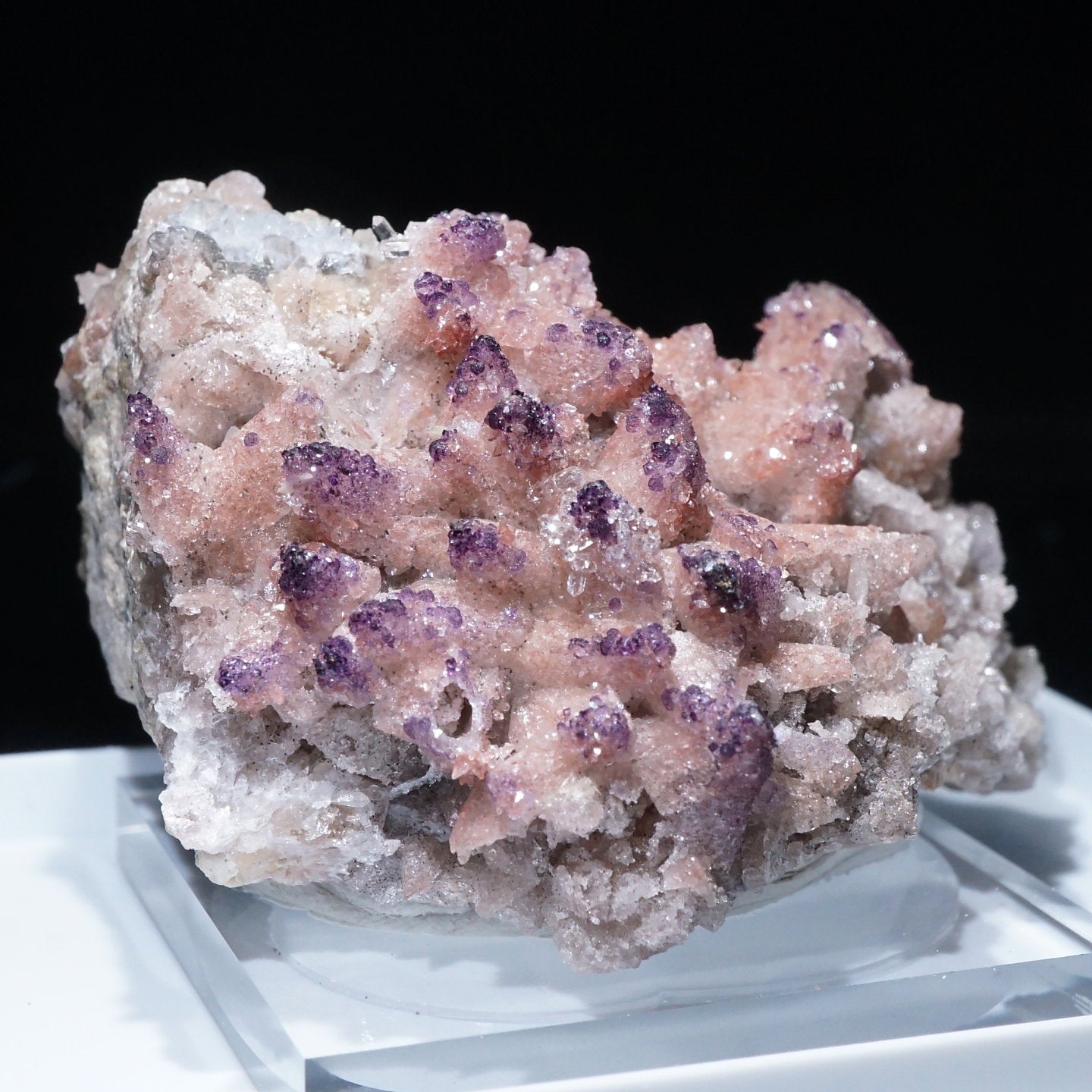 フローライト/カルサイト(Fluorite with Calcite)蛍石 S00187 - 置物