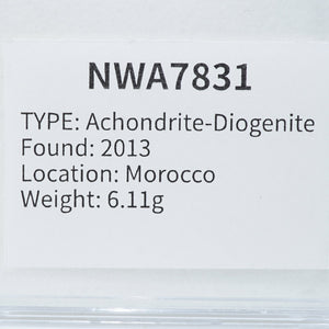 モロッコ産 隕石  NWA7831 Achondrite-Diogenite