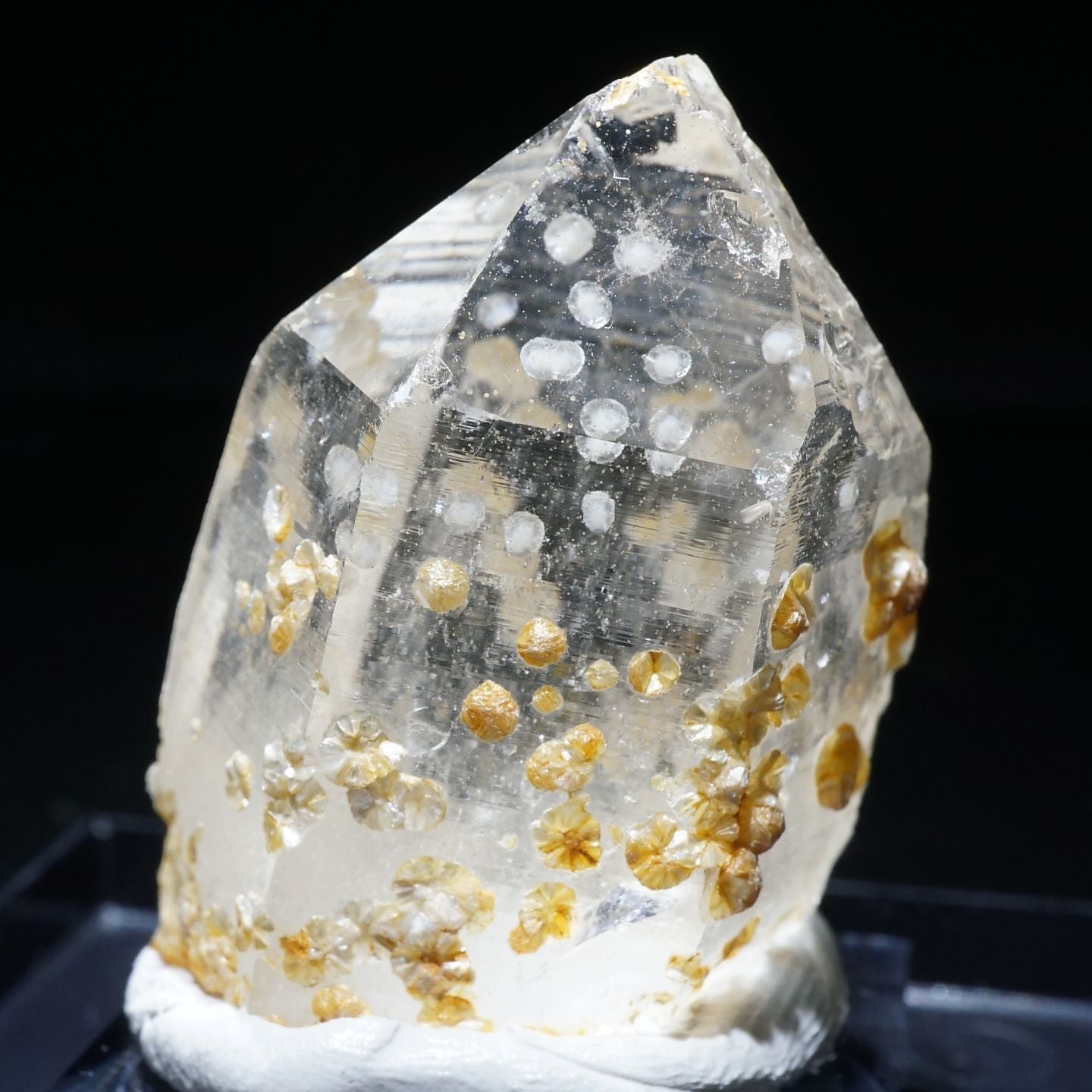 黄玉・水晶 国産鉱物 (茨城県 高取鉱山 No.52) - 科学、自然