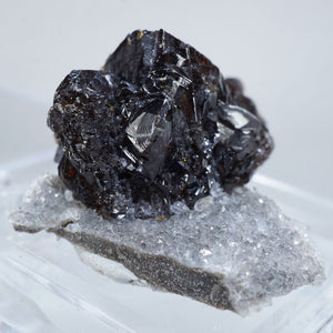 テネシー州 エルムウッド鉱山産 スファレライト・水晶